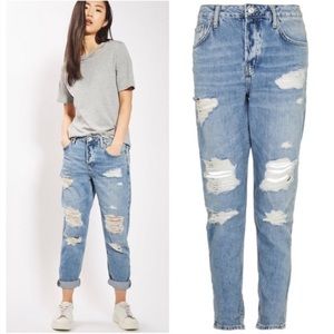 NWT TOPSHOP BOYFRIEND JEANS SZ 30